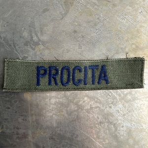 PROCITA Embroidered Vintage ‘Army Green’ Military Name Tape Patch